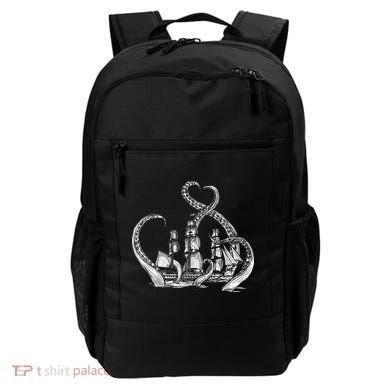 Pirate Ship Octopus Buccaneer Freebooter Crossed Bones Skull Gift Backpack