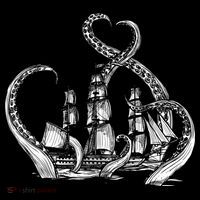 Pirate Ship Octopus Buccaneer Freebooter Crossed Bones Skull Gift Women's Hoodie thumb 2