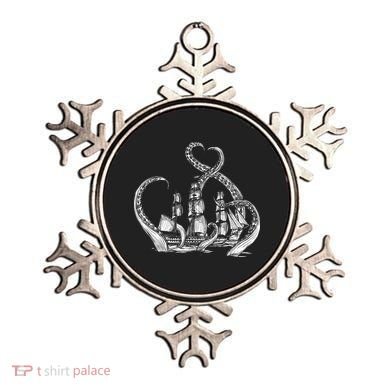 Pirate Ship Octopus Buccaneer Freebooter Crossed Bones Skull Gift Ornament