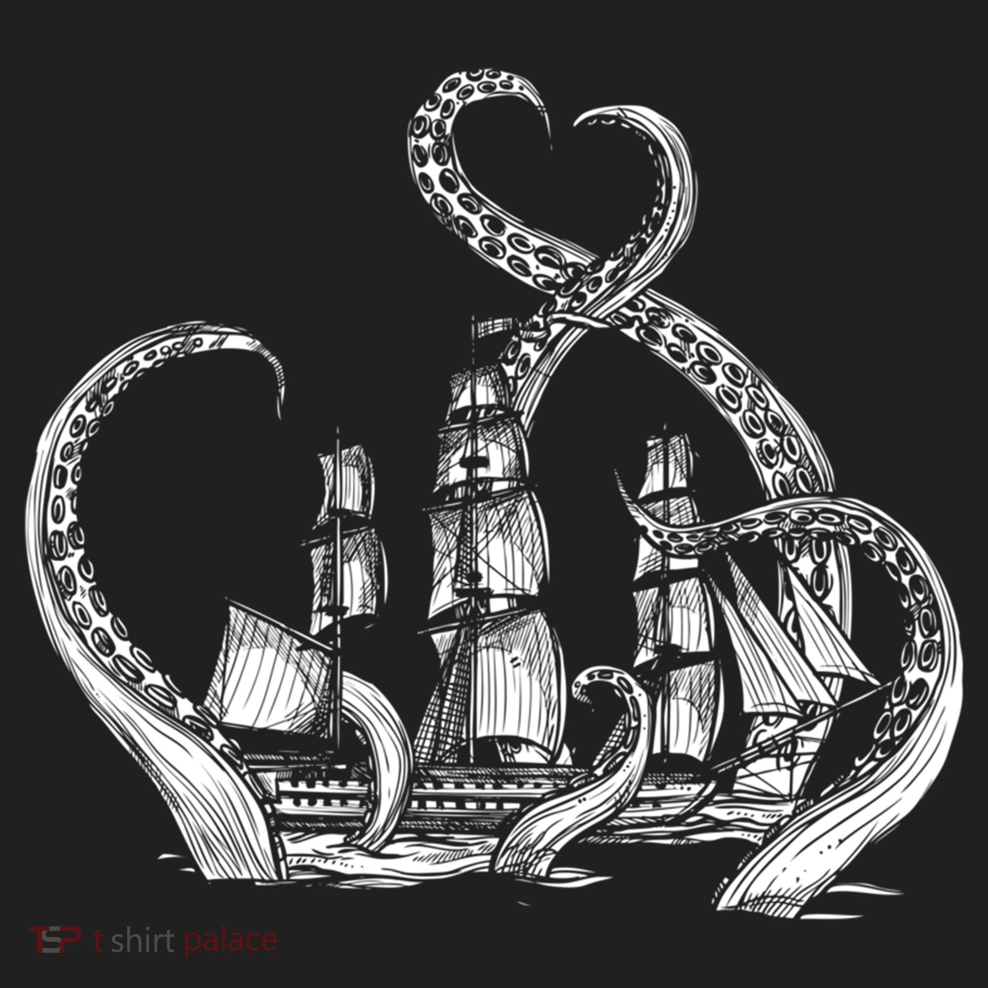 Pirate Ship Octopus Buccaneer Freebooter Crossed Bones Skull Gift Hat