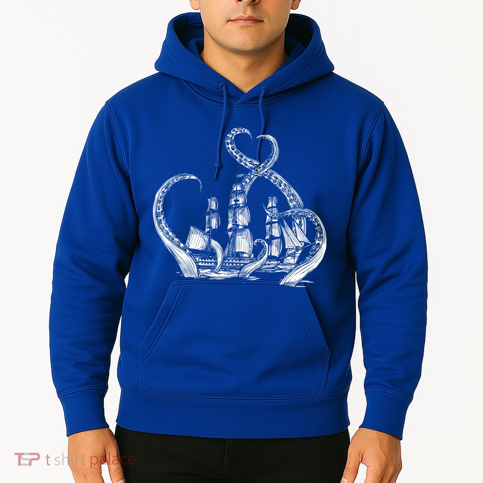 Pirate Ship Octopus Buccaneer Freebooter Crossed Bones Skull Gift Hoodie