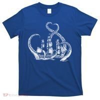 Pirate Ship Octopus Buccaneer Freebooter Crossed Bones Skull Gift T-Shirt thumb 0