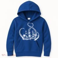 Pirate Ship Octopus Buccaneer Freebooter Crossed Bones Skull Gift Kids Hoodie thumb 0