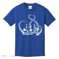 Pirate Ship Octopus Buccaneer Freebooter Crossed Bones Skull Gift Kids T-Shirt thumb 0