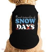 Proud Supporter Of Snow Days Funny Winter Doggie Tank thumb 0