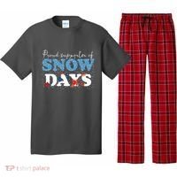 Proud Supporter Of Snow Days Funny Winter Pajama Set thumb 0