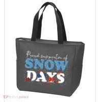 Proud Supporter Of Snow Days Funny Winter Tote Bag thumb 3