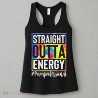 Paraprofessional Straight Outta Energy Teacher Life Gifts Women's Tank Top thumb 3
