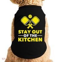 Pickleball Stay Out Of The Kitchen Doggie Tank thumb 0