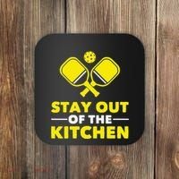 Pickleball Stay Out Of The Kitchen Coaster thumb 0