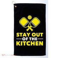 Pickleball Stay Out Of The Kitchen Golf Towel thumb 0