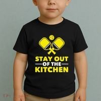 Pickleball Stay Out Of The Kitchen Toddler T-Shirt thumb 2
