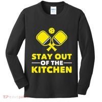 Pickleball Stay Out Of The Kitchen Kids Long Sleeve Shirt thumb 0