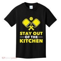 Pickleball Stay Out Of The Kitchen Kids T-Shirt thumb 0