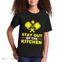 Pickleball Stay Out Of The Kitchen Kids T-Shirt thumb 2