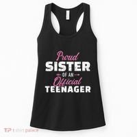Proud sister of a teenager 13th birthday Women's Tank Top thumb 0