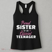 Proud sister of a teenager 13th birthday Women's Tank Top thumb 3