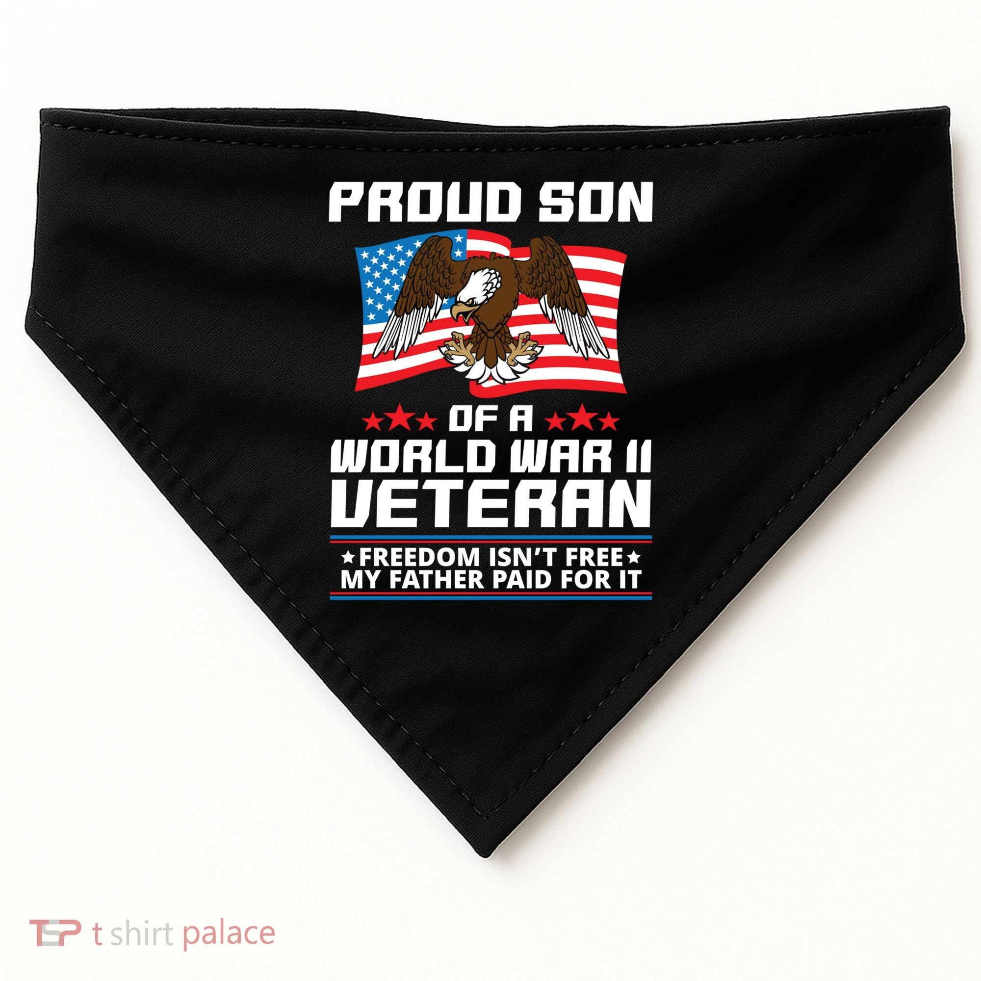 Proud Son Of Wwii Veteran Special Gift USA-Made Doggie Bandana