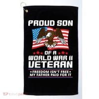 Proud Son Of Wwii Veteran Special Gift Golf Towel thumb 0