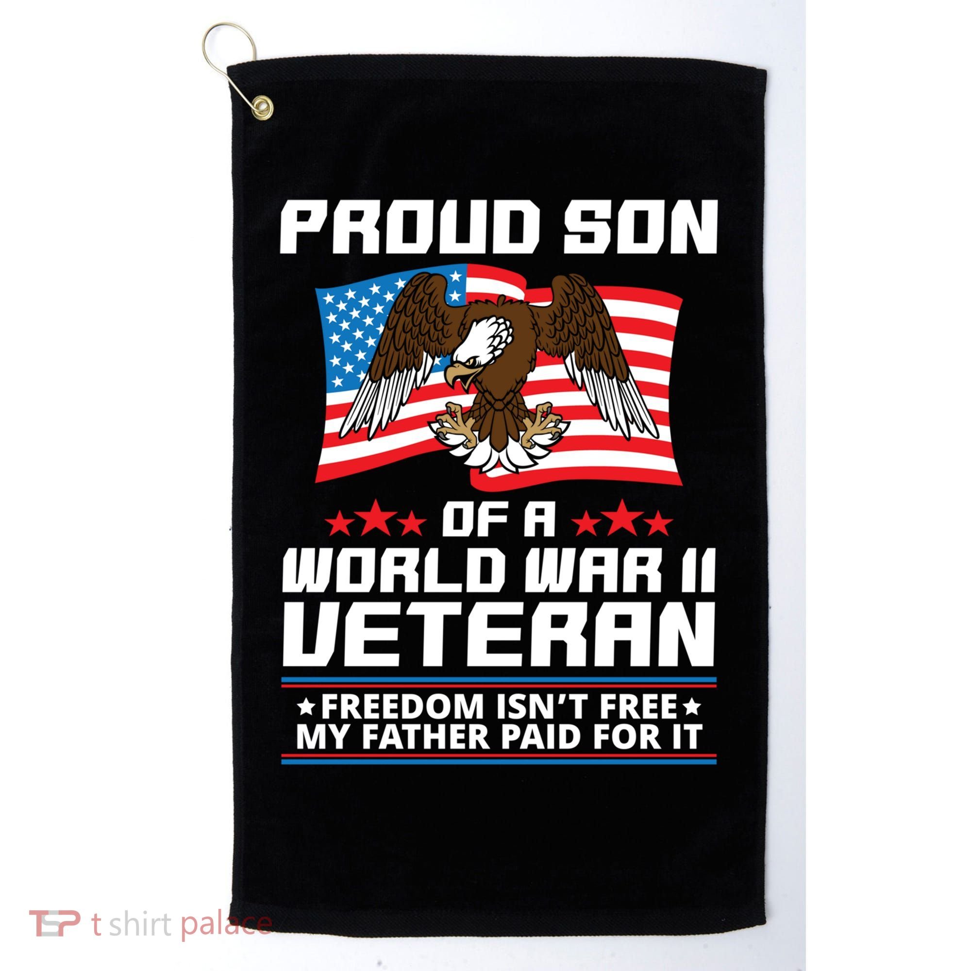 Proud Son Of Wwii Veteran Special Gift Golf Towel