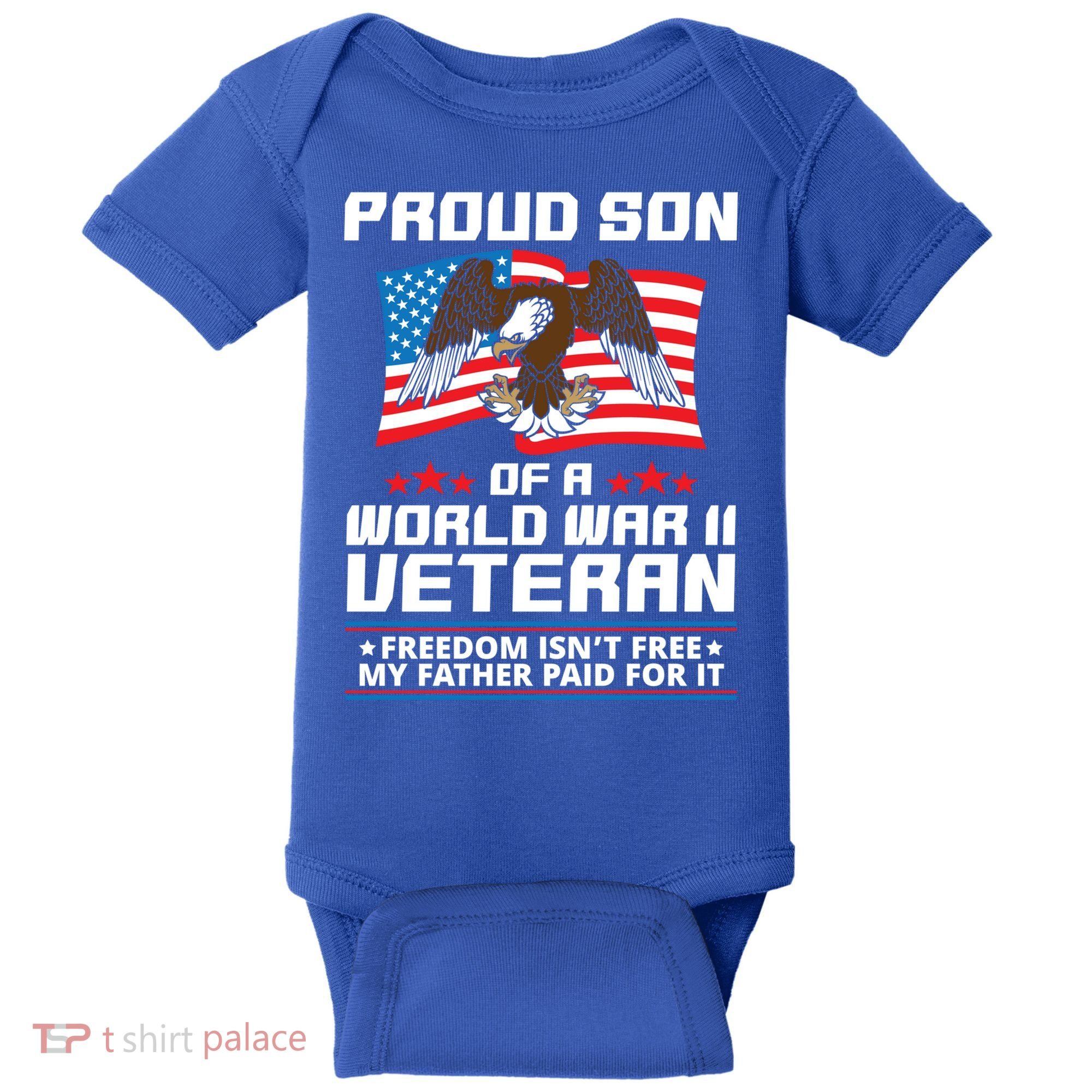 Proud Son Of Wwii Veteran Special Gift Baby Bodysuit
