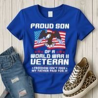 Proud Son Of Wwii Veteran Special Gift Women's T-Shirt thumb 3