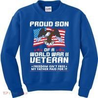 Proud Son Of Wwii Veteran Special Gift Kids Sweatshirt thumb 0