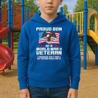 Proud Son Of Wwii Veteran Special Gift Kids Hoodie thumb 2