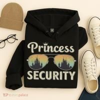 Princess Security Protection Retro Castle Matching Family Hoodie thumb 4
