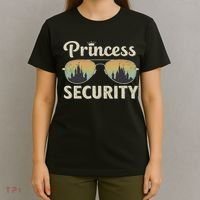 Princess Security Protection Retro Castle Matching Family T-Shirt thumb 4
