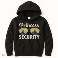 Princess Security Protection Retro Castle Matching Family Kids Hoodie thumb 0