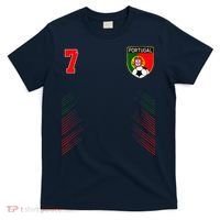 Portugal Soccer Portugese Football Retro 7 Jersey T-Shirt thumb 0