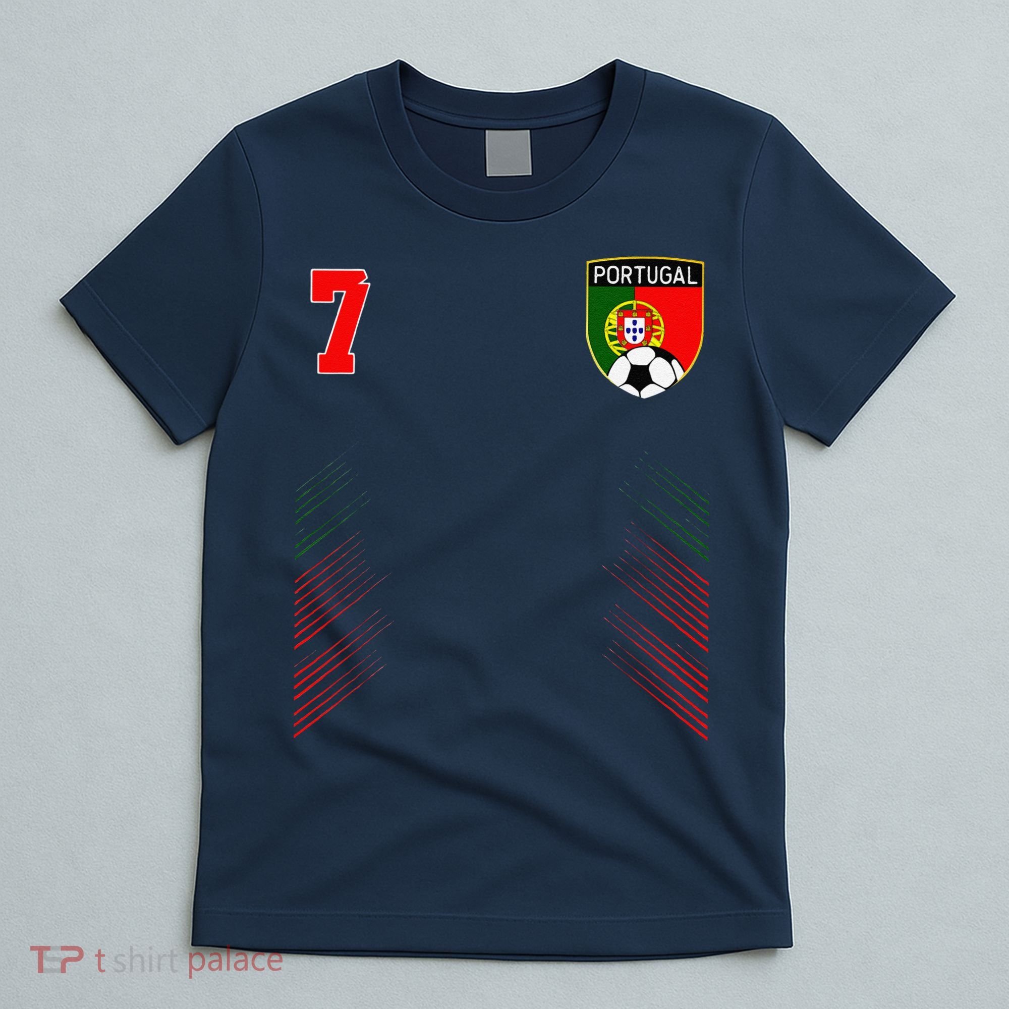 Portugal Soccer Portugese Football Retro 7 Jersey T-Shirt