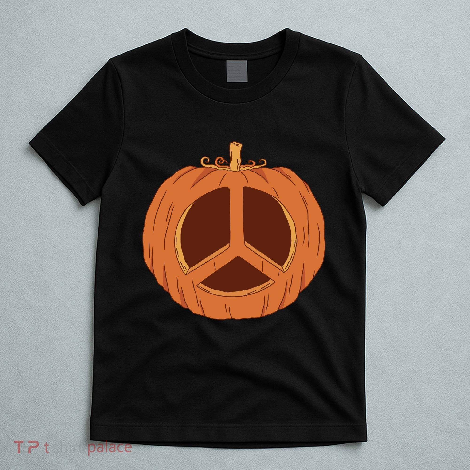 Peace Symbol Pumpkin Holiday T-Shirt