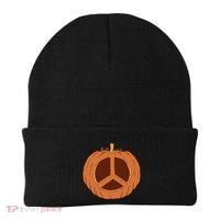 Peace Symbol Pumpkin Holiday Beanie thumb 0