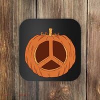 Peace Symbol Pumpkin Holiday Coaster thumb 0
