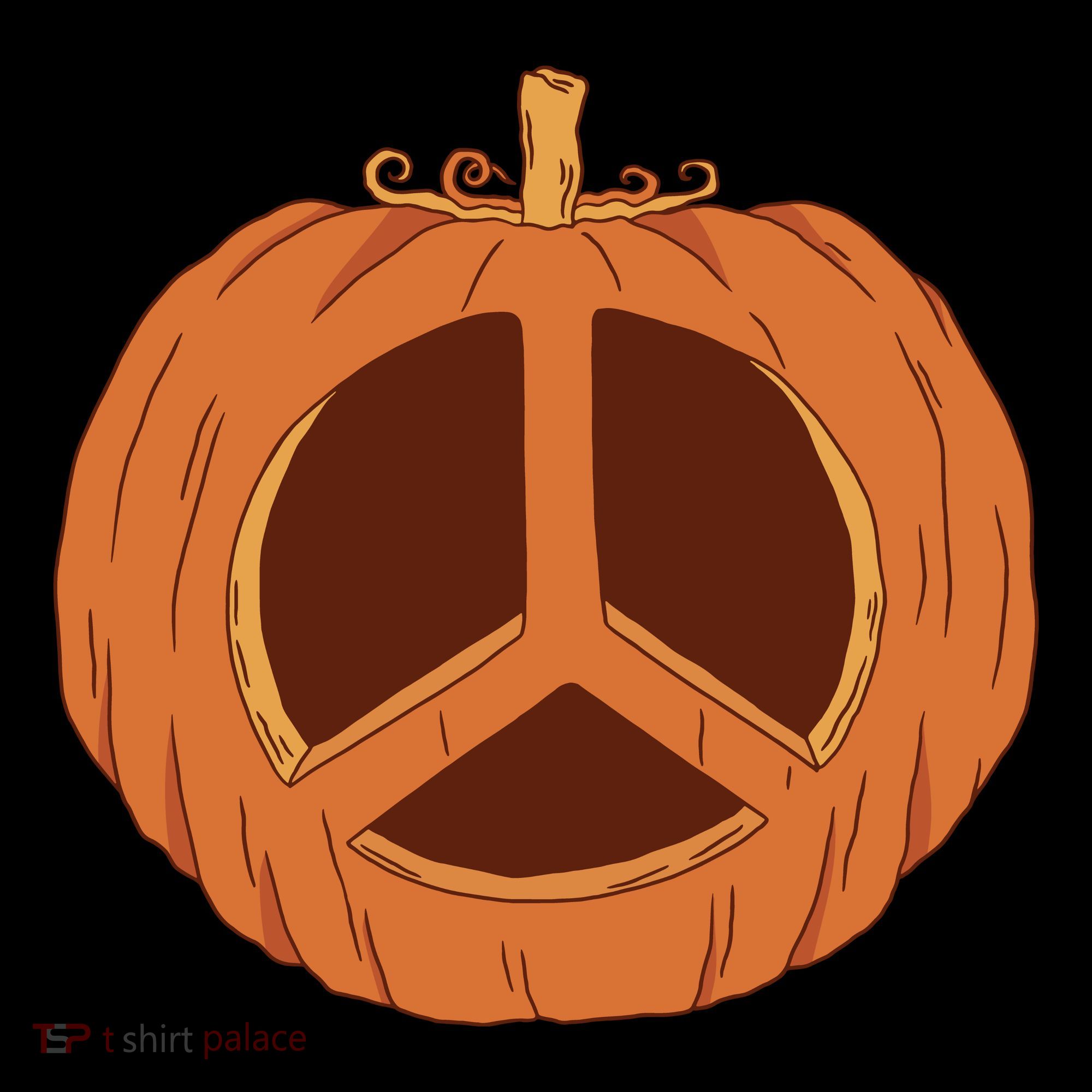 Peace Symbol Pumpkin Holiday Women's Hoodie