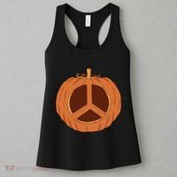 Peace Symbol Pumpkin Holiday Women's Tank Top thumb 3