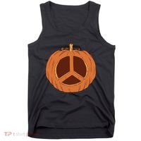 Peace Symbol Pumpkin Holiday Tank Top thumb 0