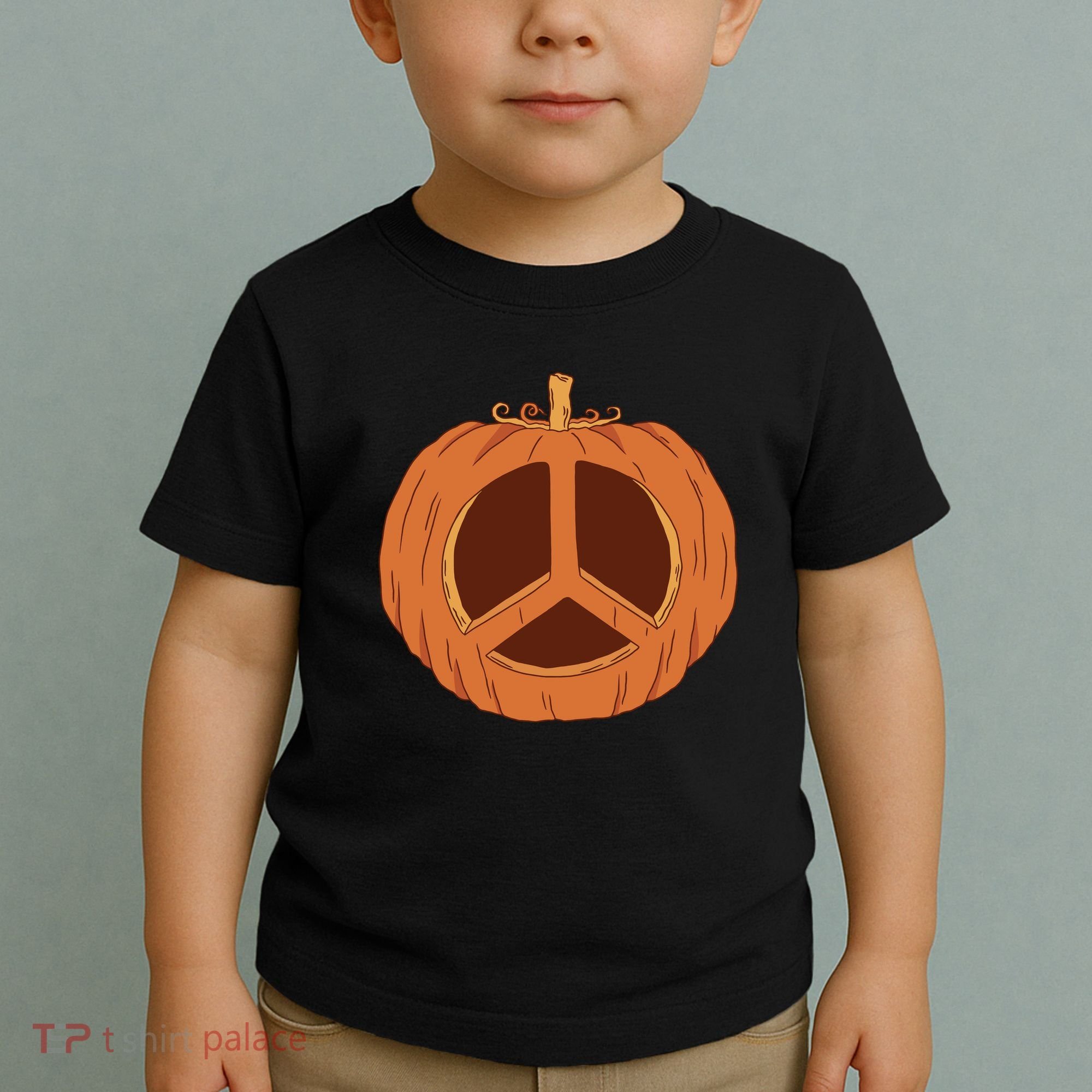 Peace Symbol Pumpkin Holiday Toddler T-Shirt