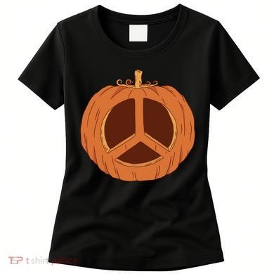 Peace Symbol Pumpkin Holiday Women's T-Shirt