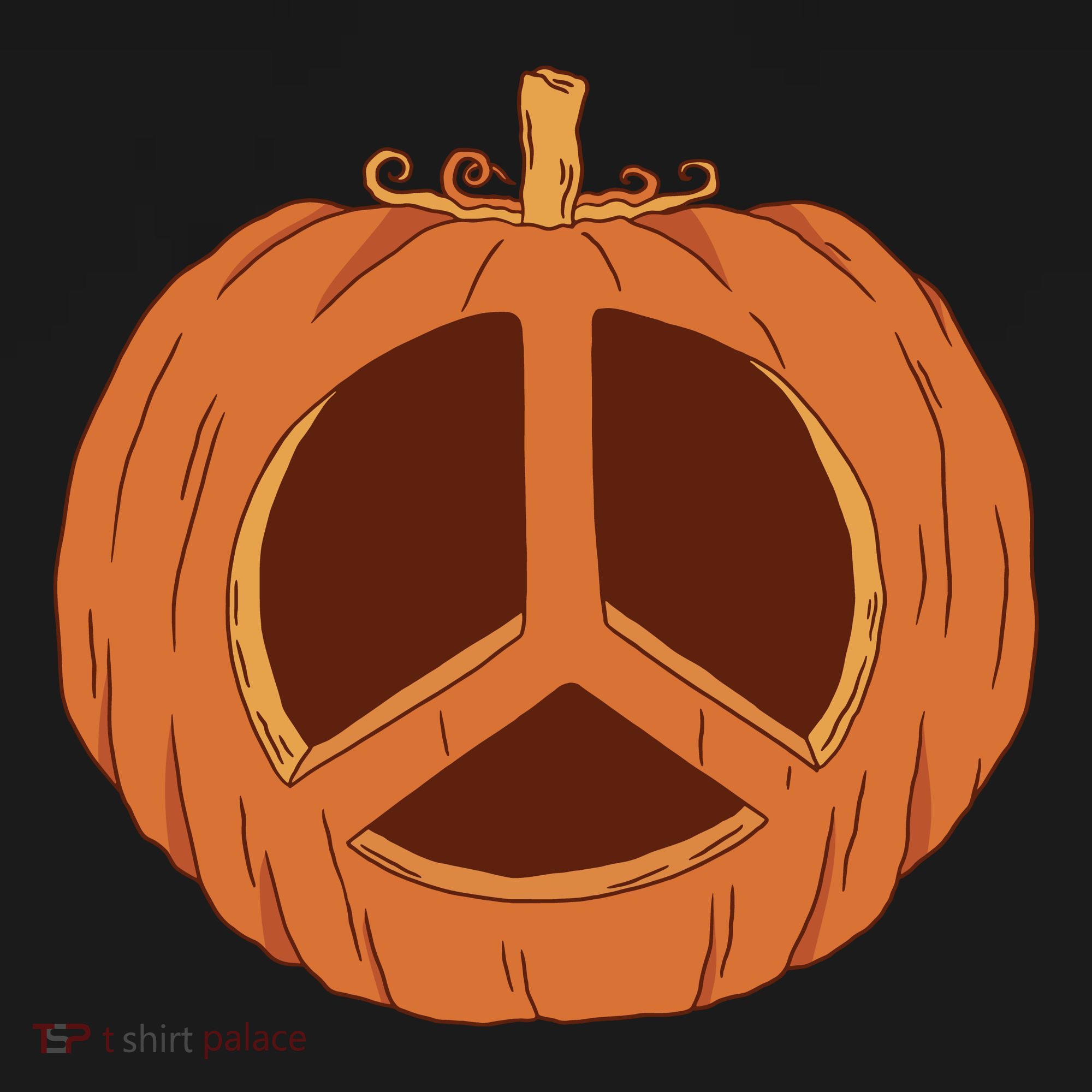 Peace Symbol Pumpkin Holiday Tote Bag
