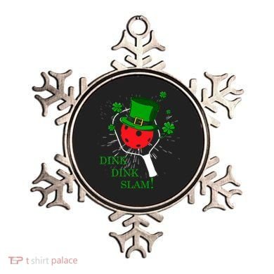 Pickleball St Patricks Day Leprechaun Dink Dink Slam Ornament
