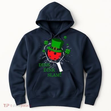 Pickleball St Patricks Day Leprechaun Dink Dink Slam Hoodie