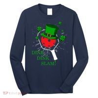 Pickleball St Patricks Day Leprechaun Dink Dink Slam Long Sleeve Shirt thumb 0