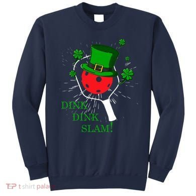 Pickleball St Patricks Day Leprechaun Dink Dink Slam Sweatshirt