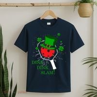 Pickleball St Patricks Day Leprechaun Dink Dink Slam T-Shirt thumb 2