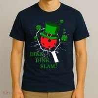 Pickleball St Patricks Day Leprechaun Dink Dink Slam T-Shirt thumb 3