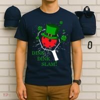Pickleball St Patricks Day Leprechaun Dink Dink Slam T-Shirt thumb 6