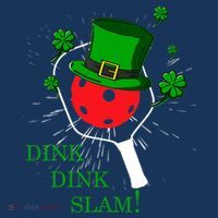 Pickleball St Patricks Day Leprechaun Dink Dink Slam T-Shirt thumb 7